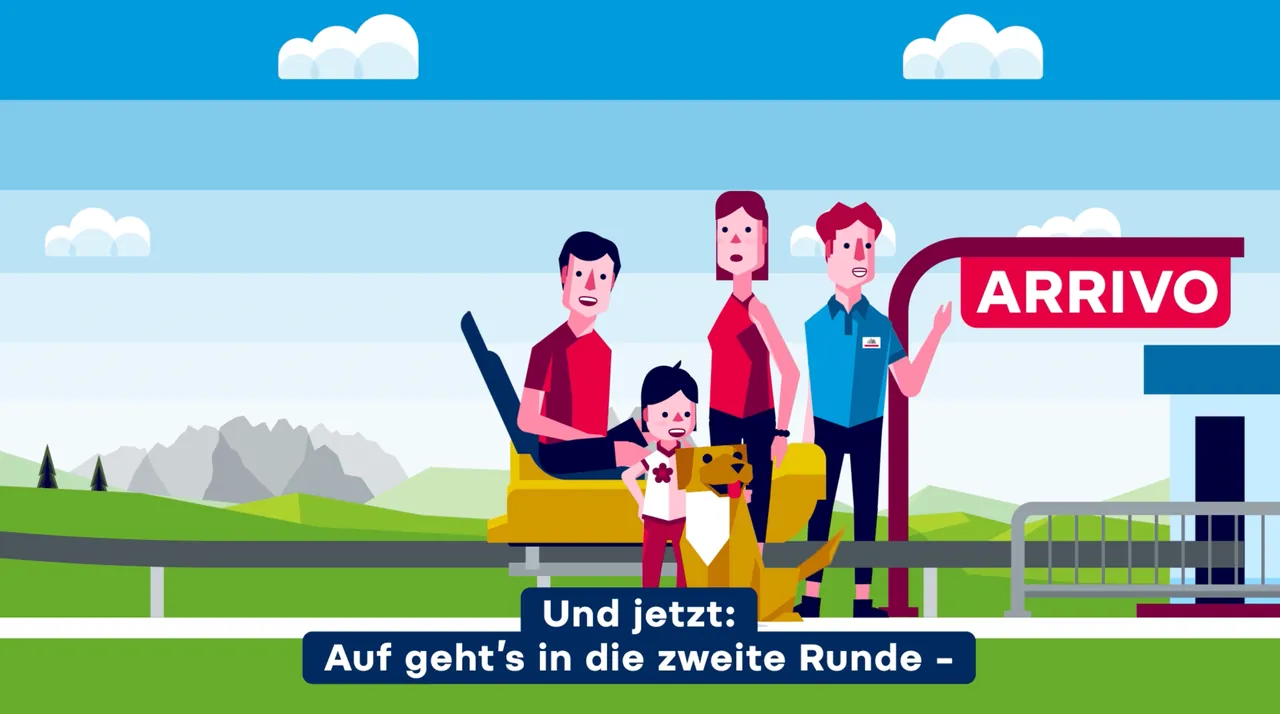 Erklärvideo Storytelling – Szene aus dem Erklärfilm für 3 Zinnen Dolomites